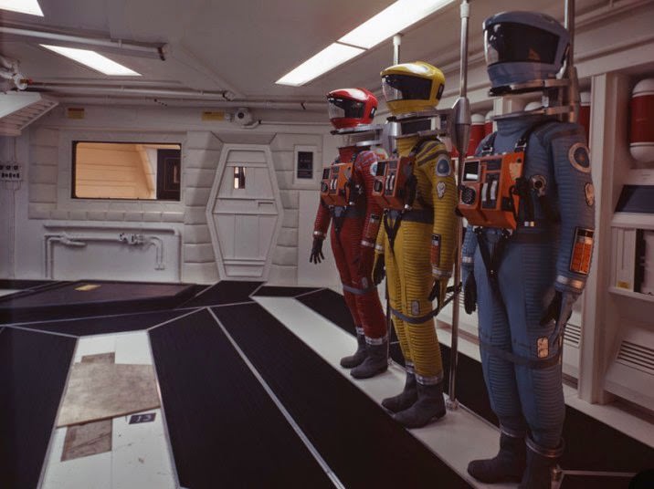 The Primary Coloured Space Suits Were Used Onboard The Discovery, Along With A Fourth Green Suit.
