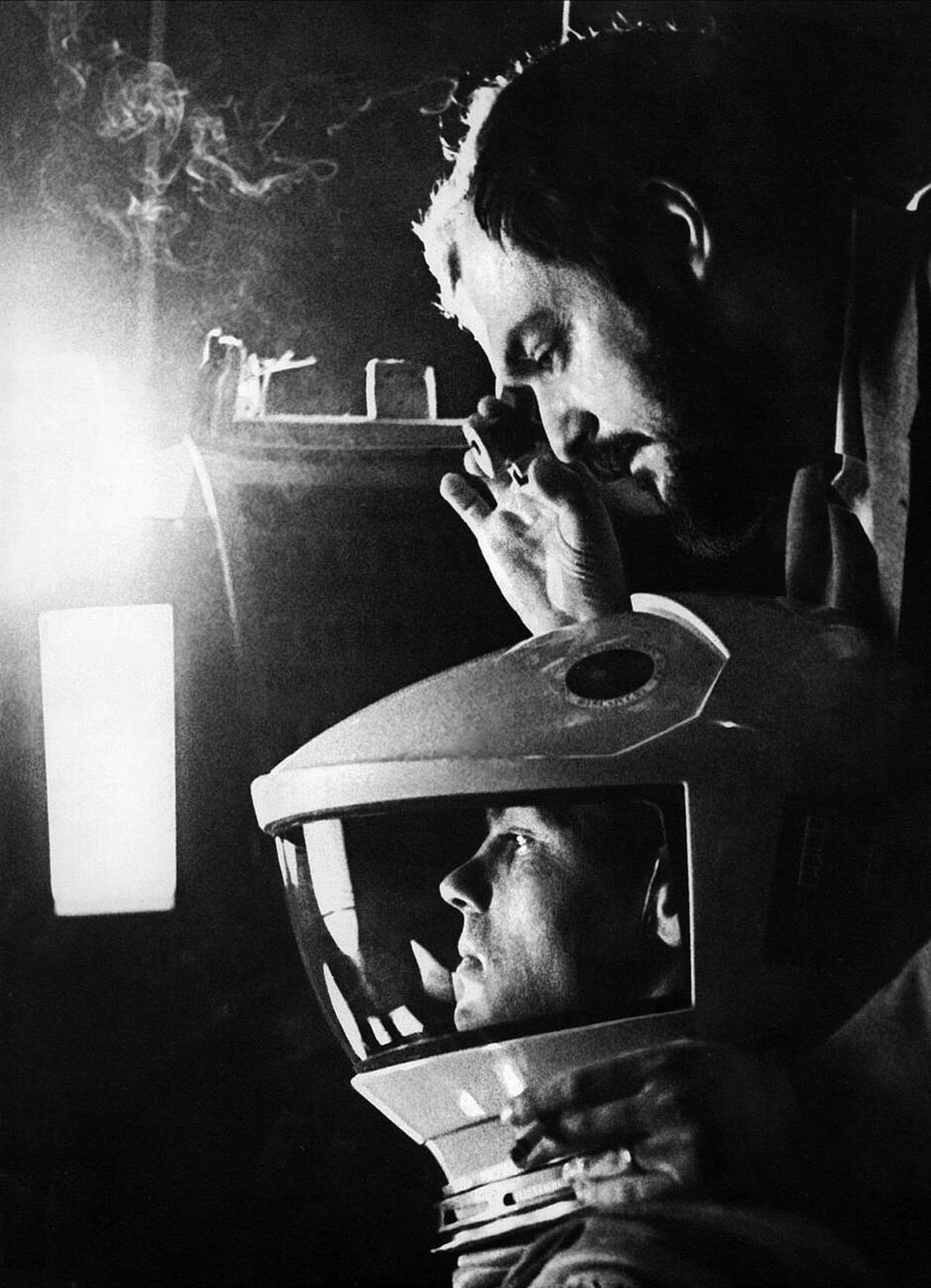 Stanley Kubrick On Set, 2001: A Space Odyssey, 1968