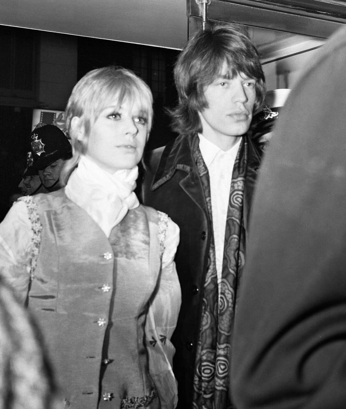 Mick Jagger And Marianne Faithfull At The London Premiere Of 2001: A Space Odyssey, 1968