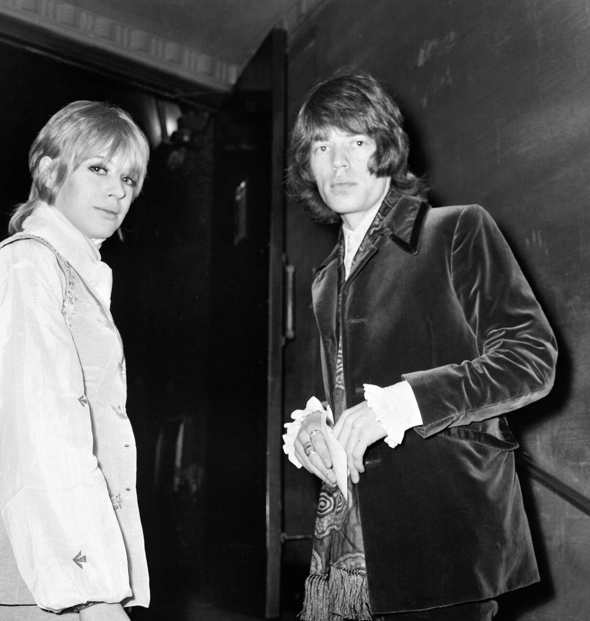 Mick Jagger And Marianne Faithfull At The London Premiere Of 2001: A Space Odyssey, 1968