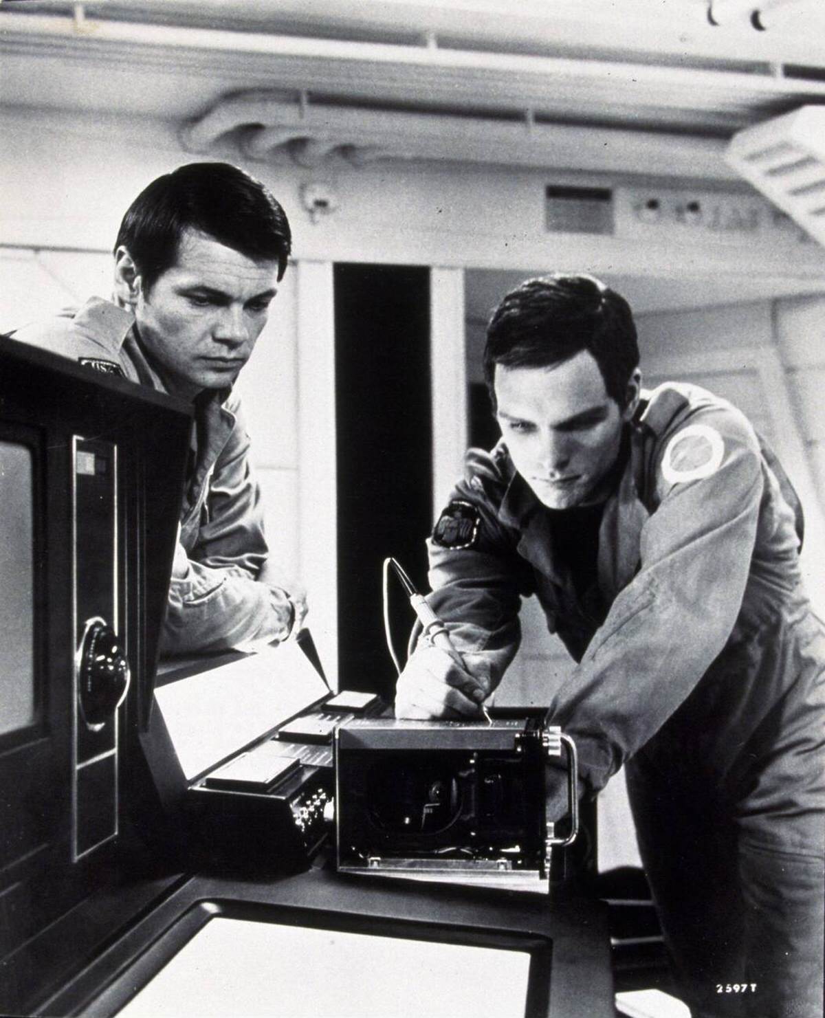 Keir Dullea And Stanley Kubrick On Set, 2001: A Space Odyssey, 1968