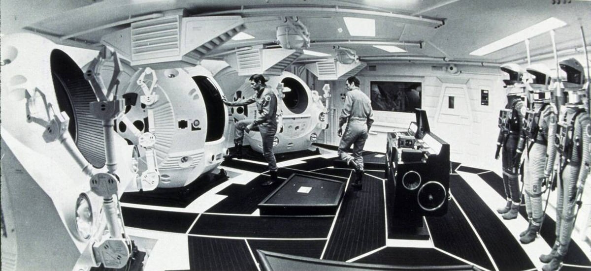 Keir Dullea And Stanley Kubrick On Set, 2001: A Space Odyssey, 1968