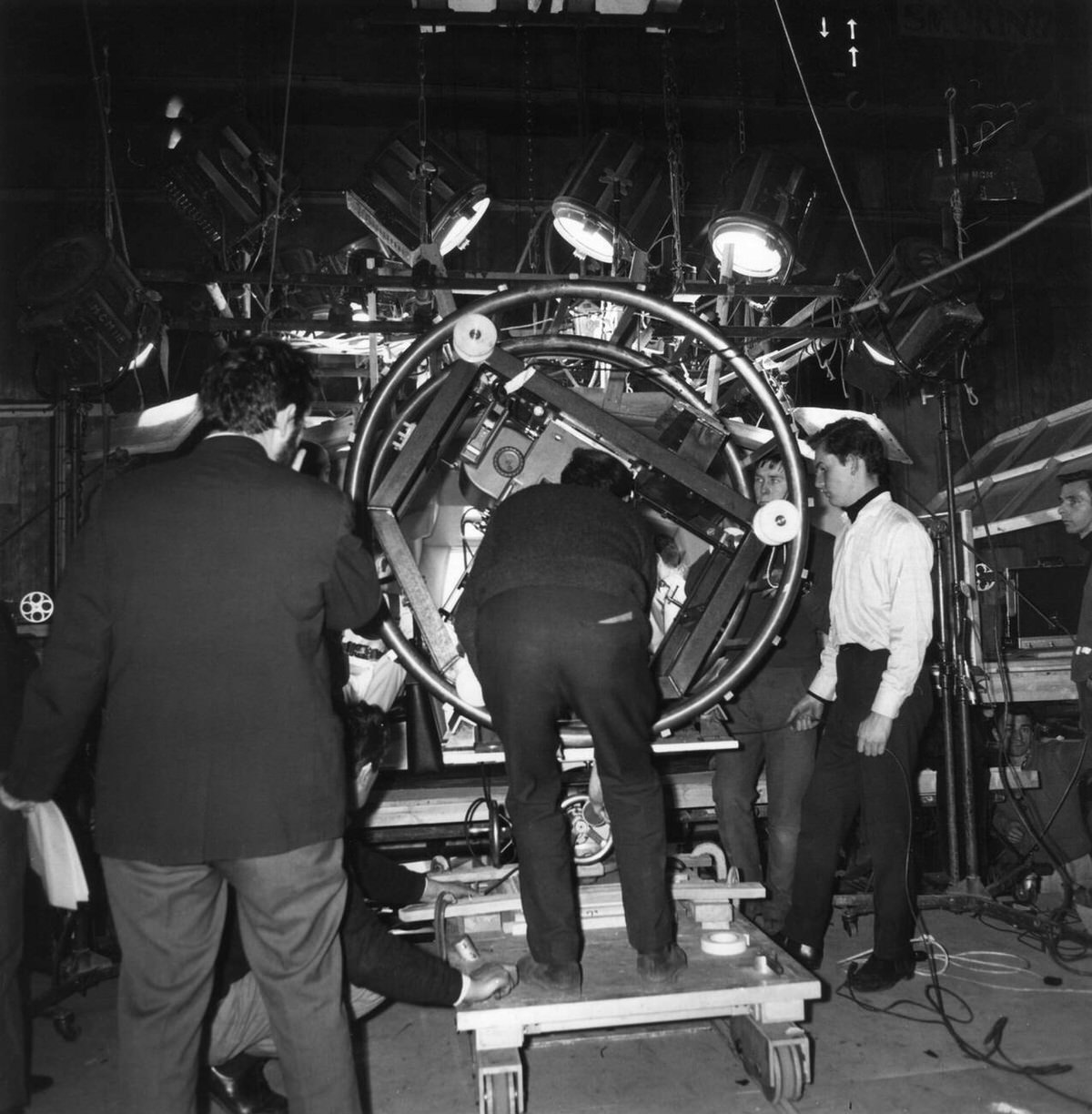 Stanley Kubrick And Crew Filming At Mgm British Studios, 2001: A Space Odyssey, 1968