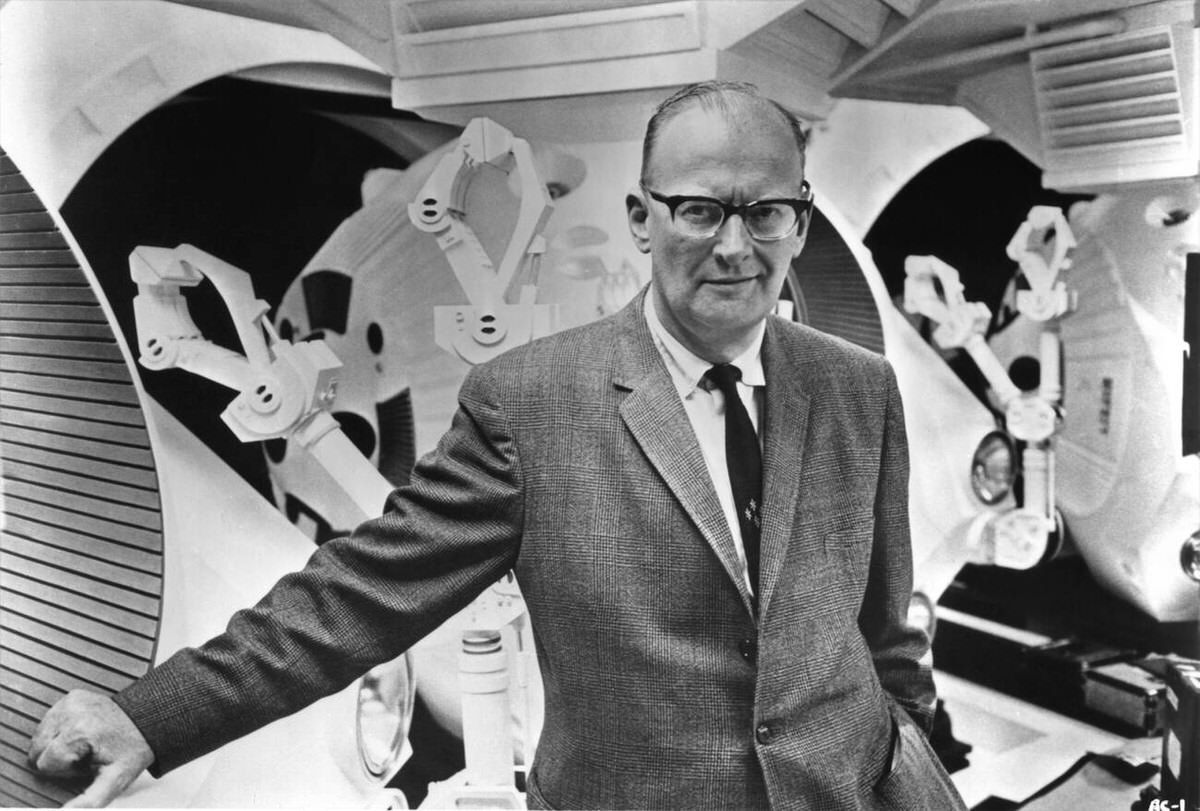 Arthur C. Clarke On Set, 2001: A Space Odyssey, 1968