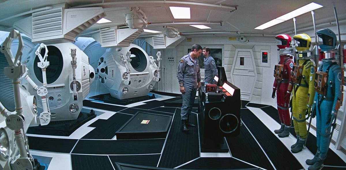 Keir Dullea And Gary Lockwood In A Scene From The Film, 2001: A Space Odyssey, 1968