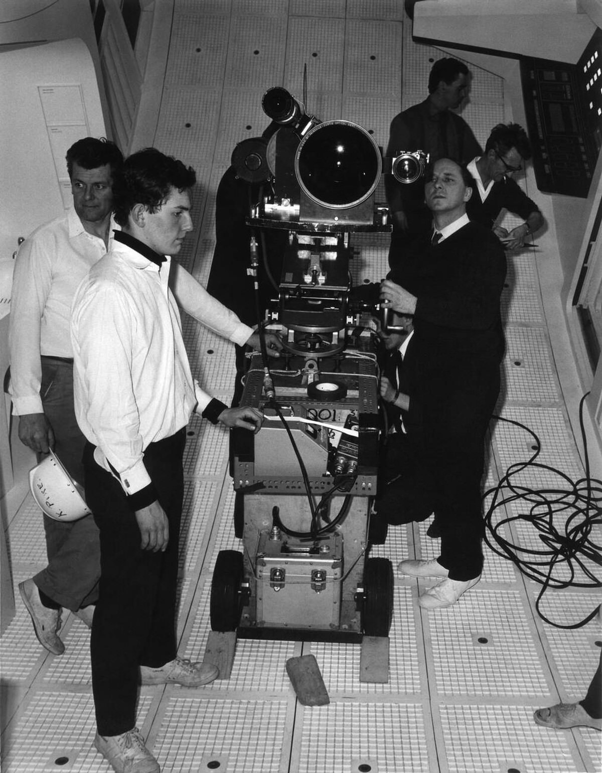 Stanley Kubrick And Crew Filming At Mgm British Studios, 2001: A Space Odyssey, 1968
