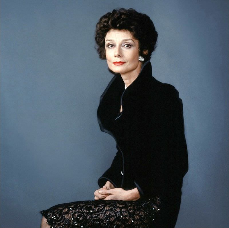 Audrey Hepburn At The Cinecittà Studios In Rome For The Publicity Of Bloodline, 1978