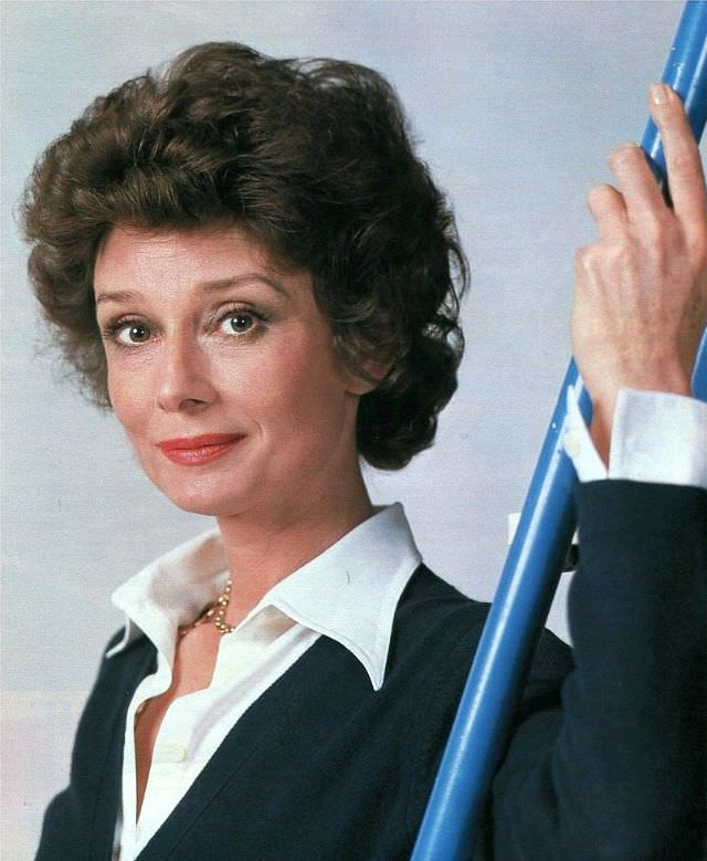 Audrey Hepburn At The Cinecittà Studios In Rome For The Publicity Of Bloodline, 1978