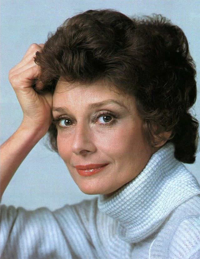 Audrey Hepburn At The Cinecittà Studios In Rome For The Publicity Of Bloodline, 1978