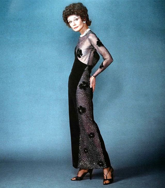 Audrey Hepburn For The Publicity Of Bloodline In Paris, 1978