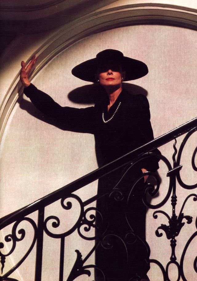 Audrey Hepburn Wearing Givenchy For Life And Harper'S Bazaar, Bloodline, 1979