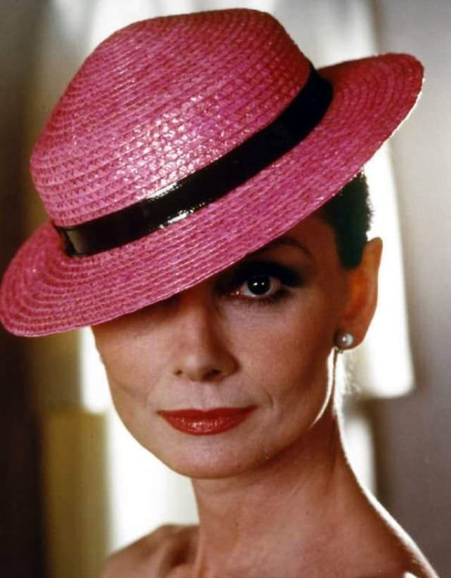 Audrey Hepburn Wearing A Lacquered Straw Hat From Givenchy'S Spring Collection For Life And Harper'S Bazaar, 1979