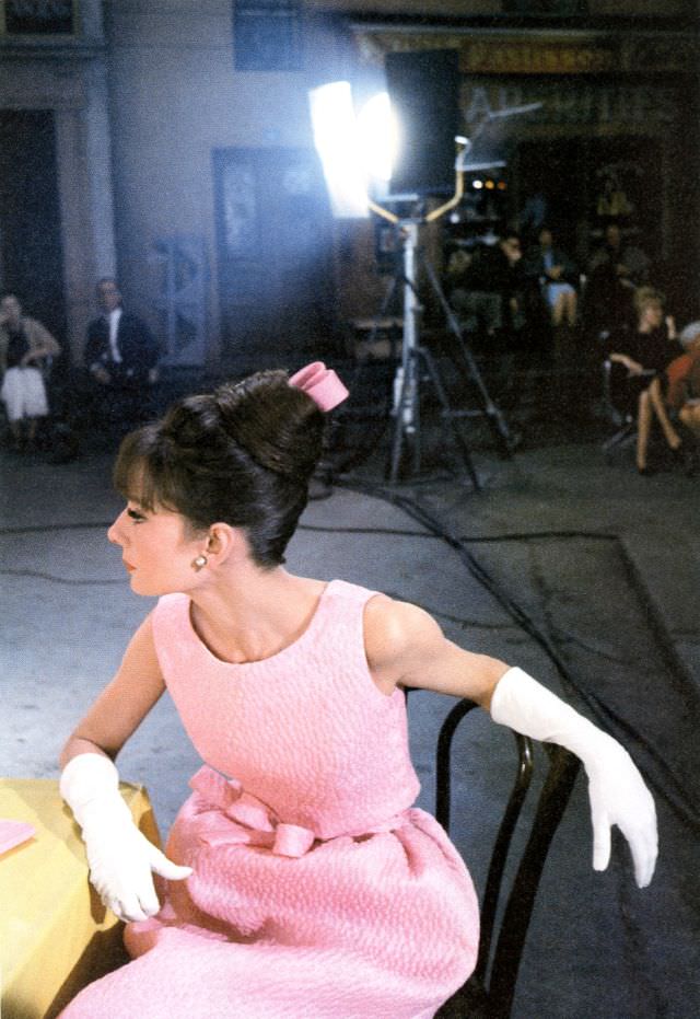 Audrey Hepburn As Gabrielle Simpson At The Studio De Boulogne During The Filming Of Paris When It Sizzles, 1962