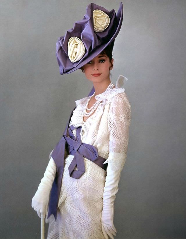 Audrey Hepburn Wearing A Cecil Beaton Costume For My Fair Lady, 1963