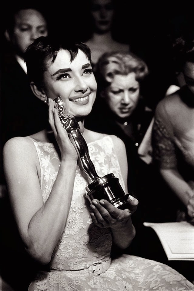 Audrey Hepburn After Winning An Academy Award, 1954