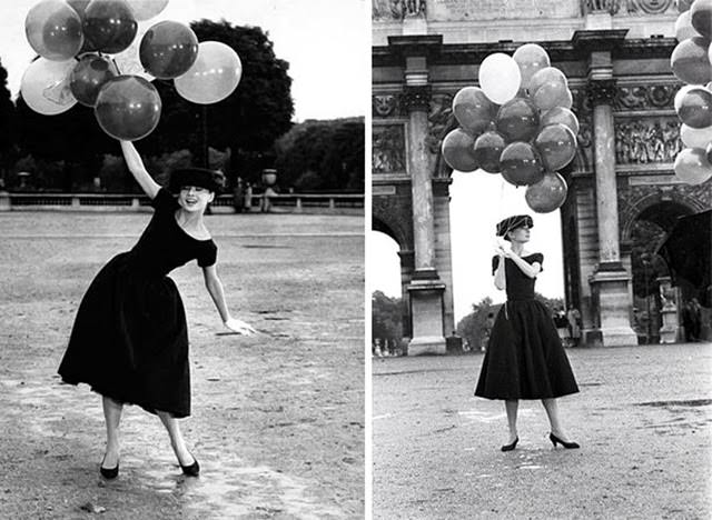 Audrey Hepburn On The Set Of Funny Face In Paris, 1956