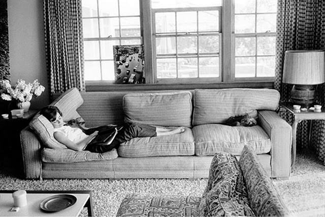Audrey Hepburn At Home With Her Pet Deer And Yorkshire Terrier In Beverly Hills, 1958