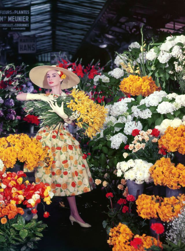 Audrey Hepburn Wearing Givenchy In Funny Face, 1956