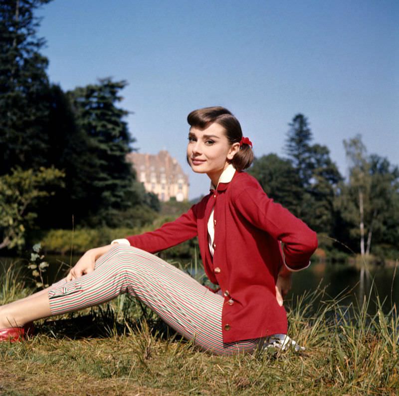 Audrey Hepburn During The Making Of Love In The Afternoon, 1957
