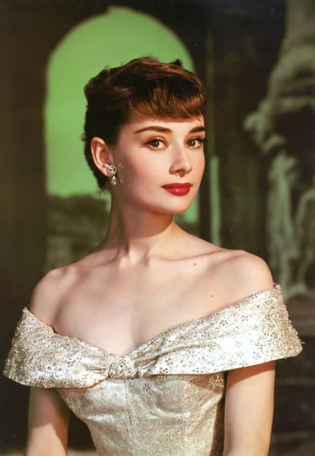 Audrey Hepburn In A Publicity Still For Roman Holiday In Rome, 1953