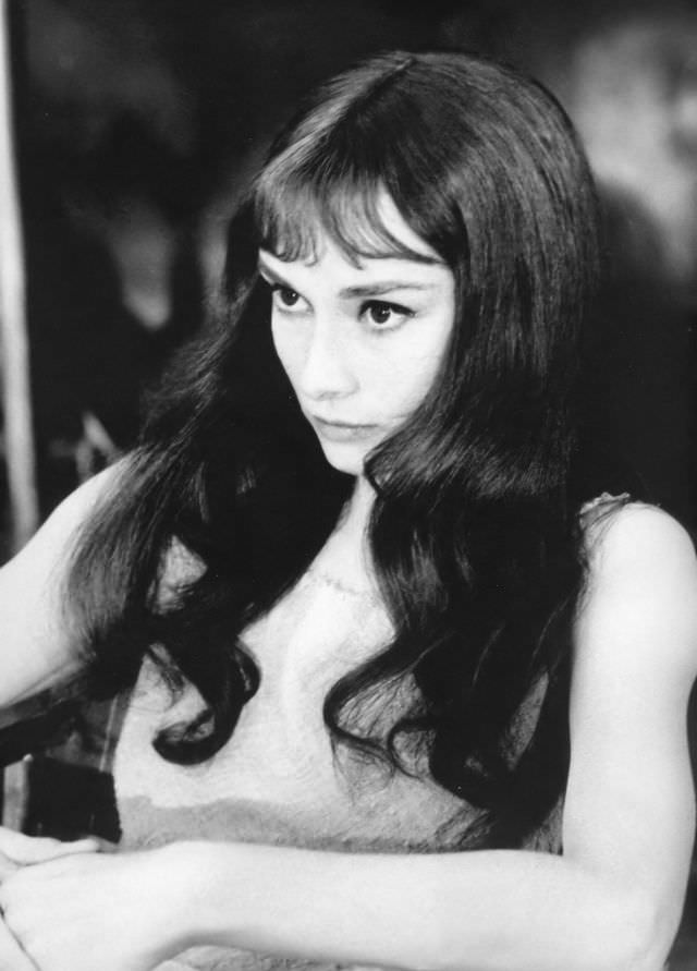 Audrey Hepburn Between Takes On The Film Green Mansions, 1958