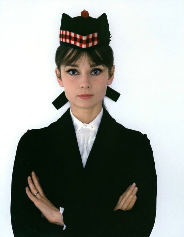 Audrey Hepburn Wearing A Traditional Scottish Glengarry Cap, 1961