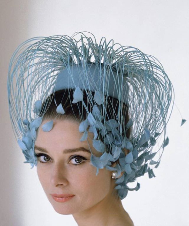 Audrey Hepburn Wearing A Givenchy Hat, 1962
