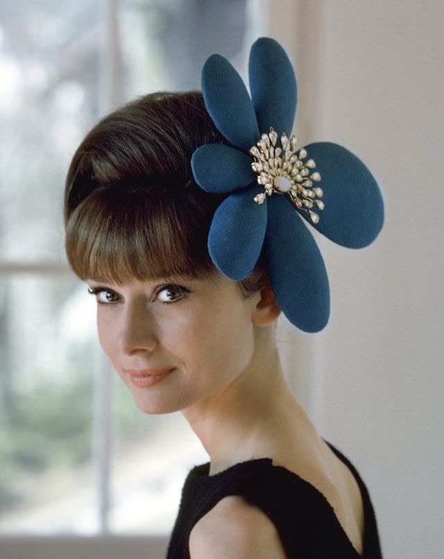 Audrey Hepburn Wearing A Givenchy Hat, 1962