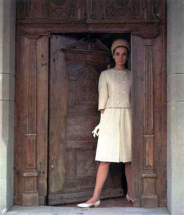 Audrey Hepburn Wearing A Givenchy Suit And Hat For Life Magazine, 1962