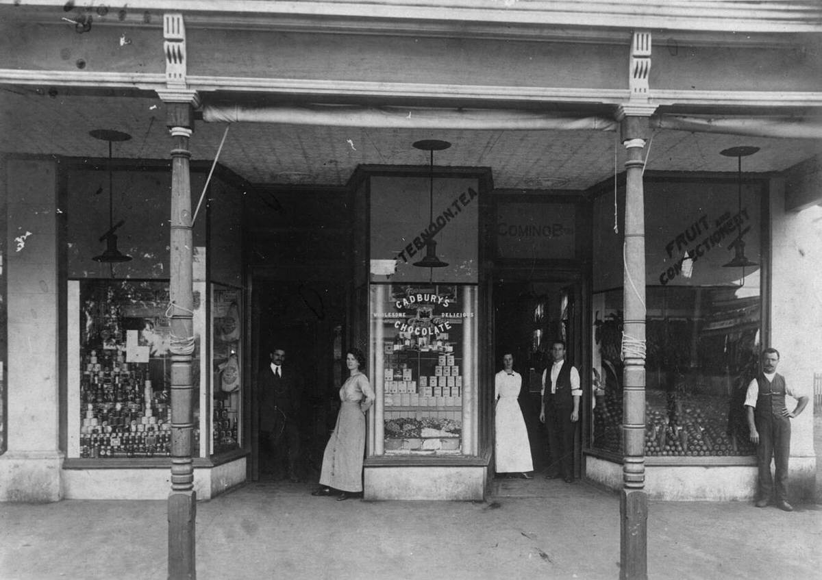 Comino Brothers Cafe And Fruiterers In Childers, Queensland, 1920
