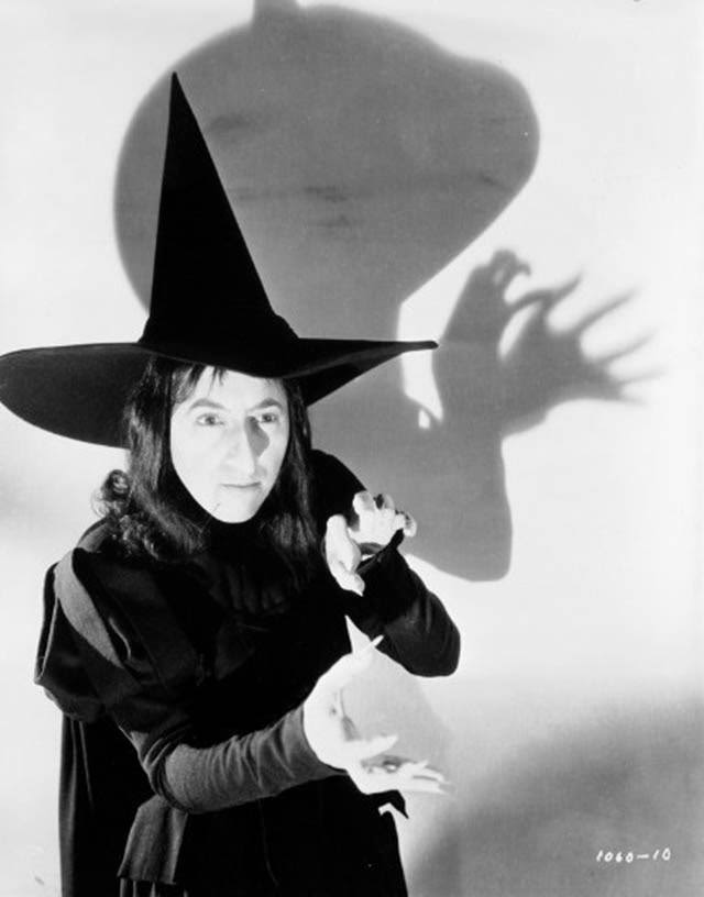 Margaret Hamilton Poses As The Wicked Witch For A Publicity Shot. The Character'S Hair Was Changed For The Final Production Of The Film.