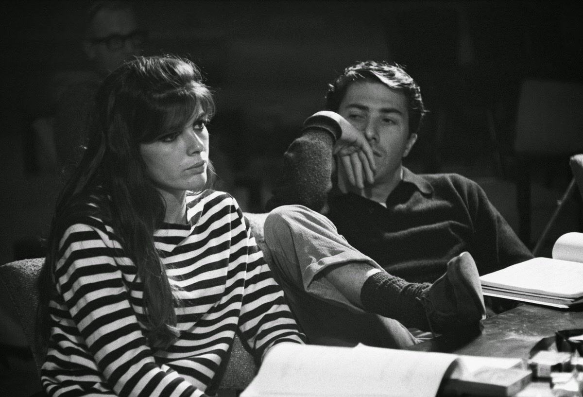 Katharine Ross And Dustin Hoffman In Rehearsal For &Amp;Quot;The Graduate,&Amp;Quot; 1967.