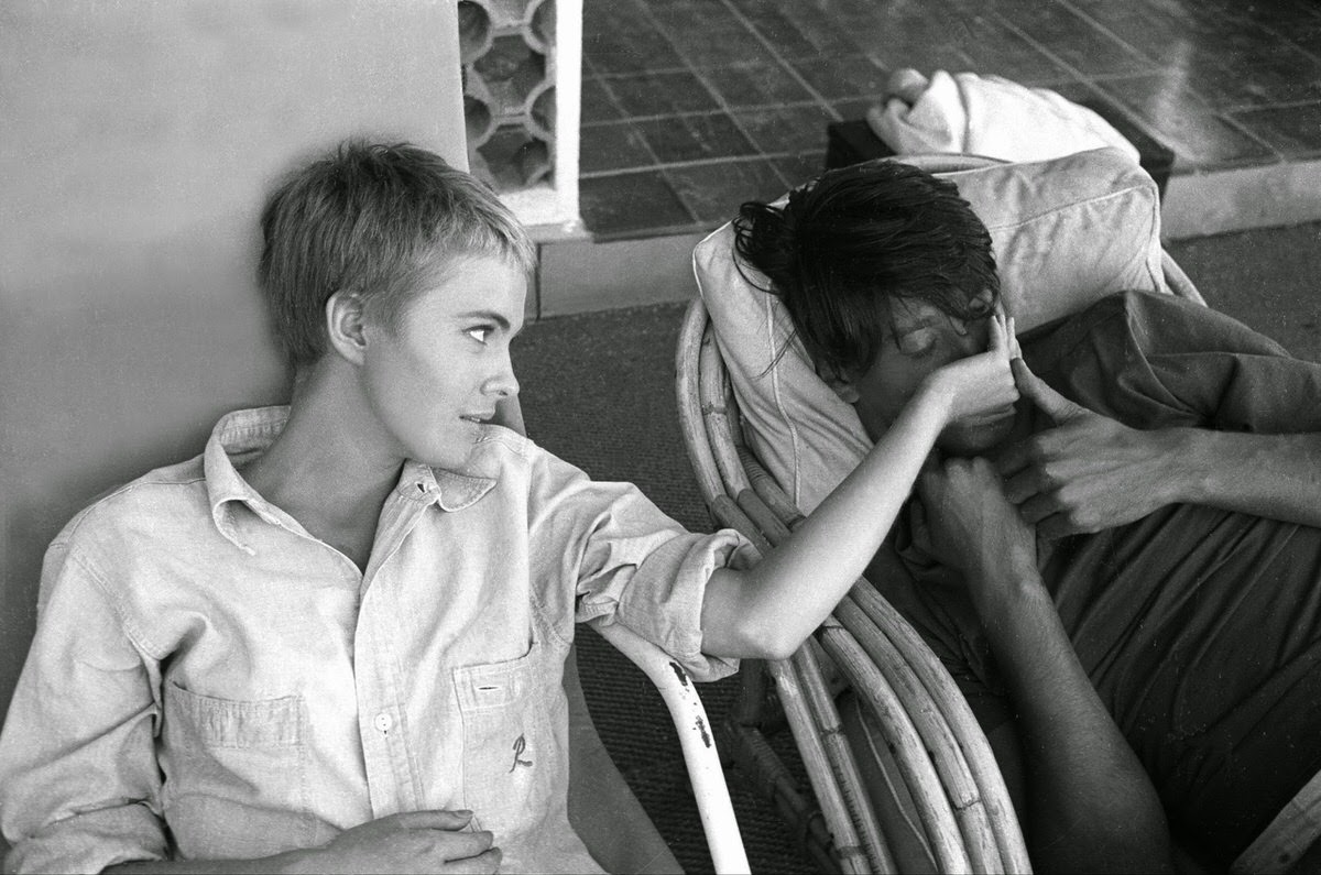 Jean Seberg And François Moreuil On Location In The South Of France For &Amp;Quot;Bonjour Tristesse,&Amp;Quot; 1957.