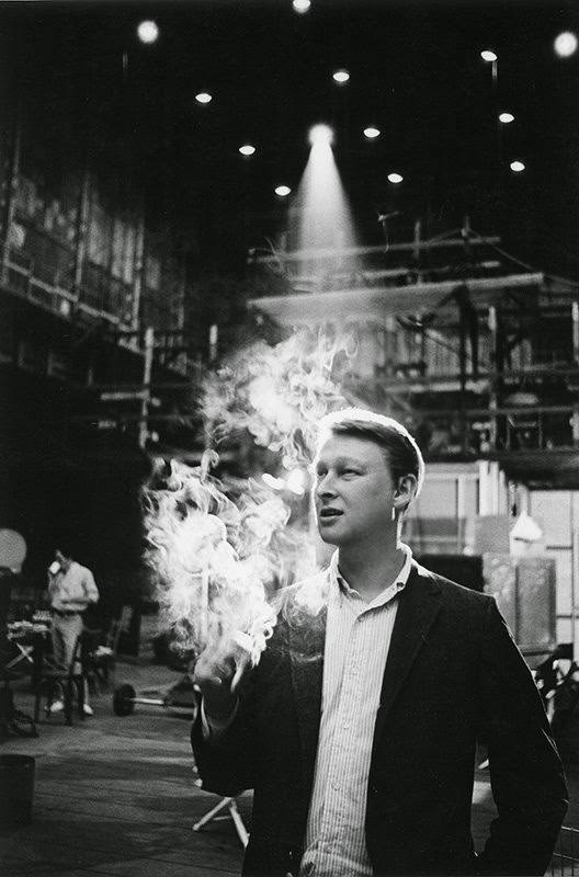 Director Mike Nichols In Sunlight Shaft On Set Of &Amp;Quot;Who'S Afraid Of Virginia Woolf?&Amp;Quot;, 1965.
