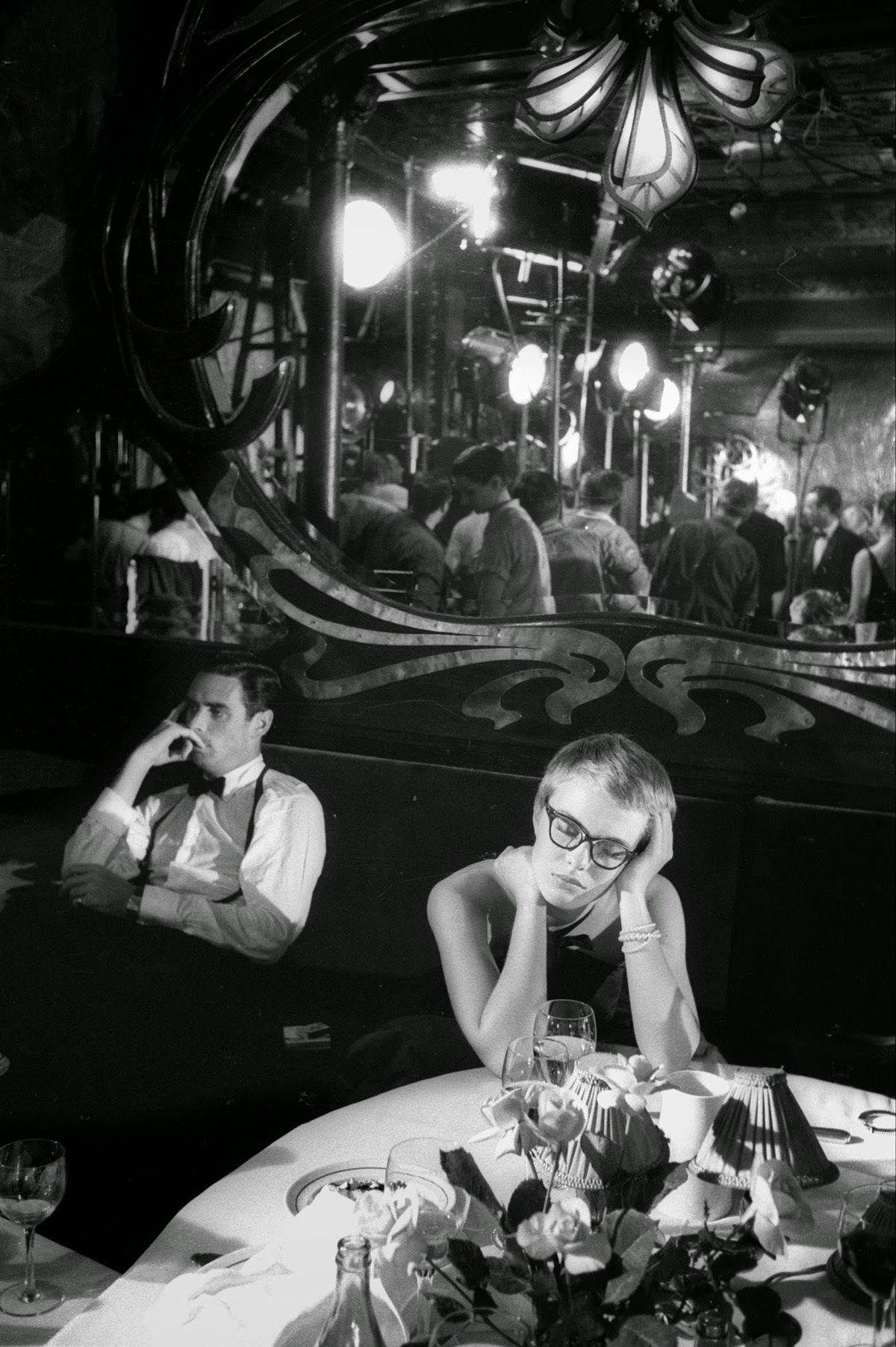 Jean Seberg During Filming Of &Amp;Quot;Bonjour Tristesse&Amp;Quot; At Maxim'S Restaurant In Paris, 1957.