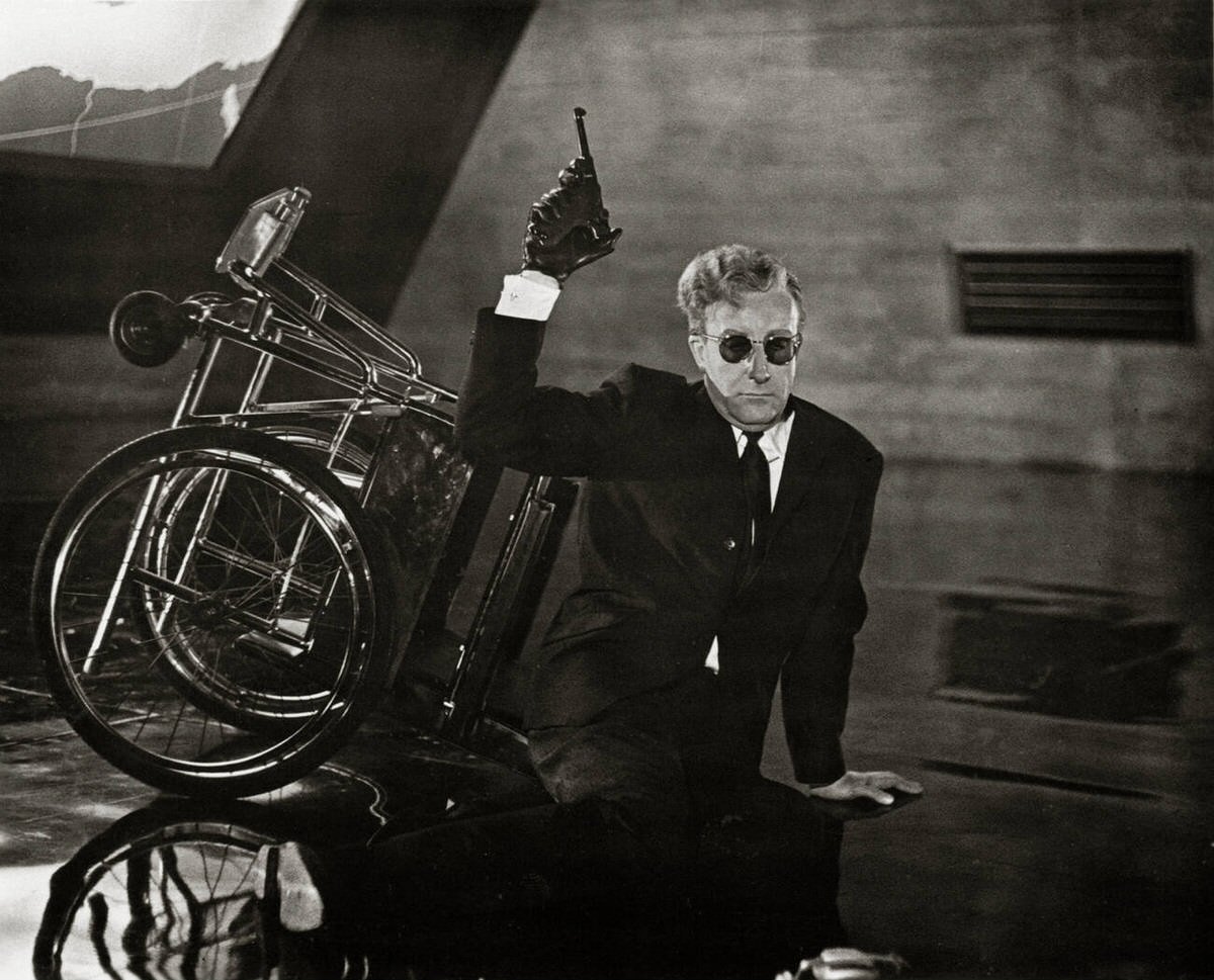 Peter Sellers In A Scene From The Film, Dr. Strangelove, 1964