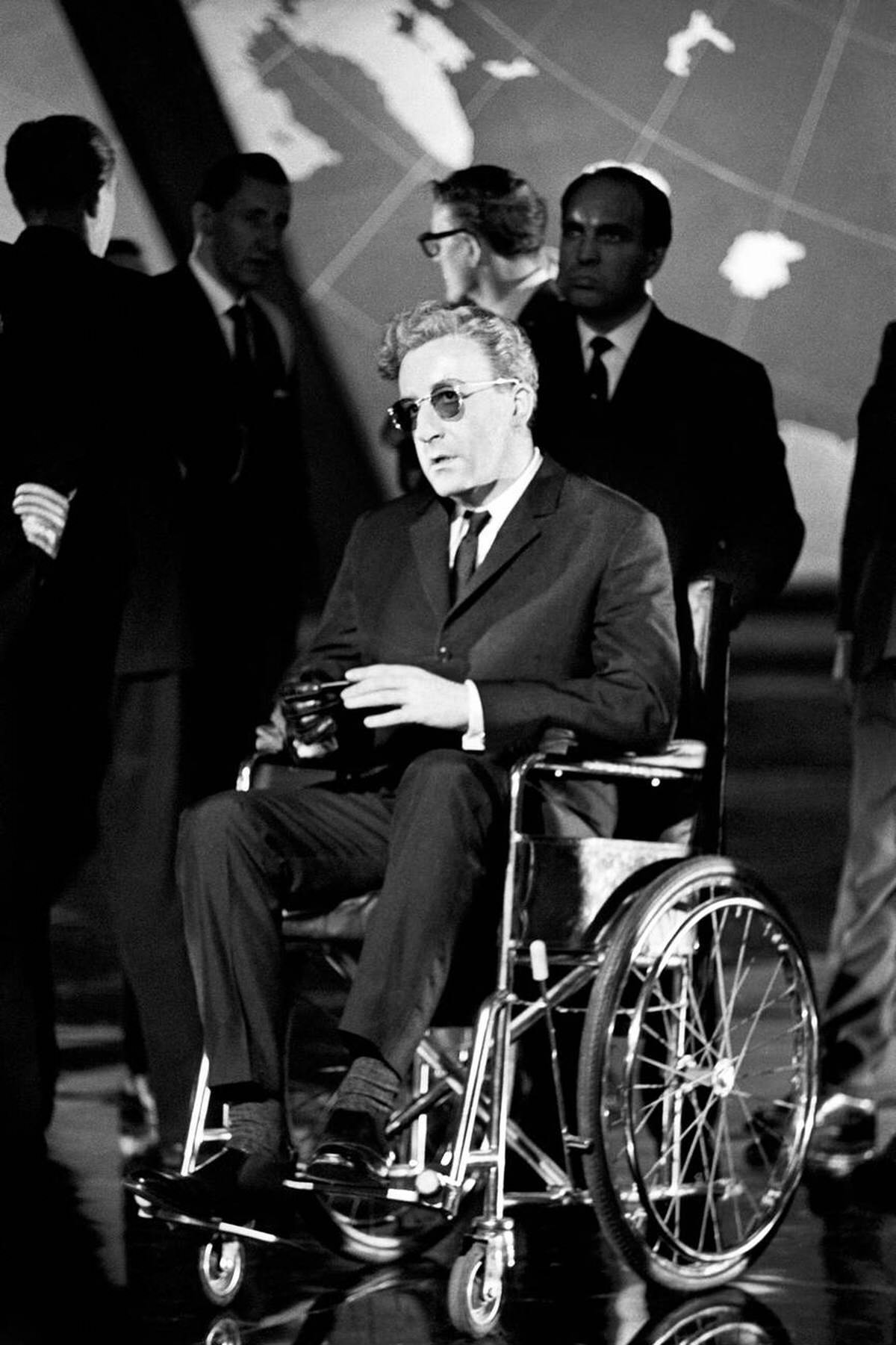 Peter Sellers In A Scene From The Film, Dr. Strangelove, 1964