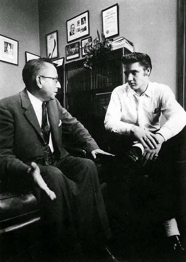 The Judge Meets With Elvis After A Performance.