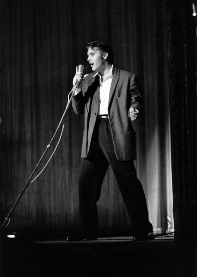 Elvis Presley Performs At One Of His Two Concerts At The Florida Theatre On August 10 &Amp;Amp; 11, 1956.