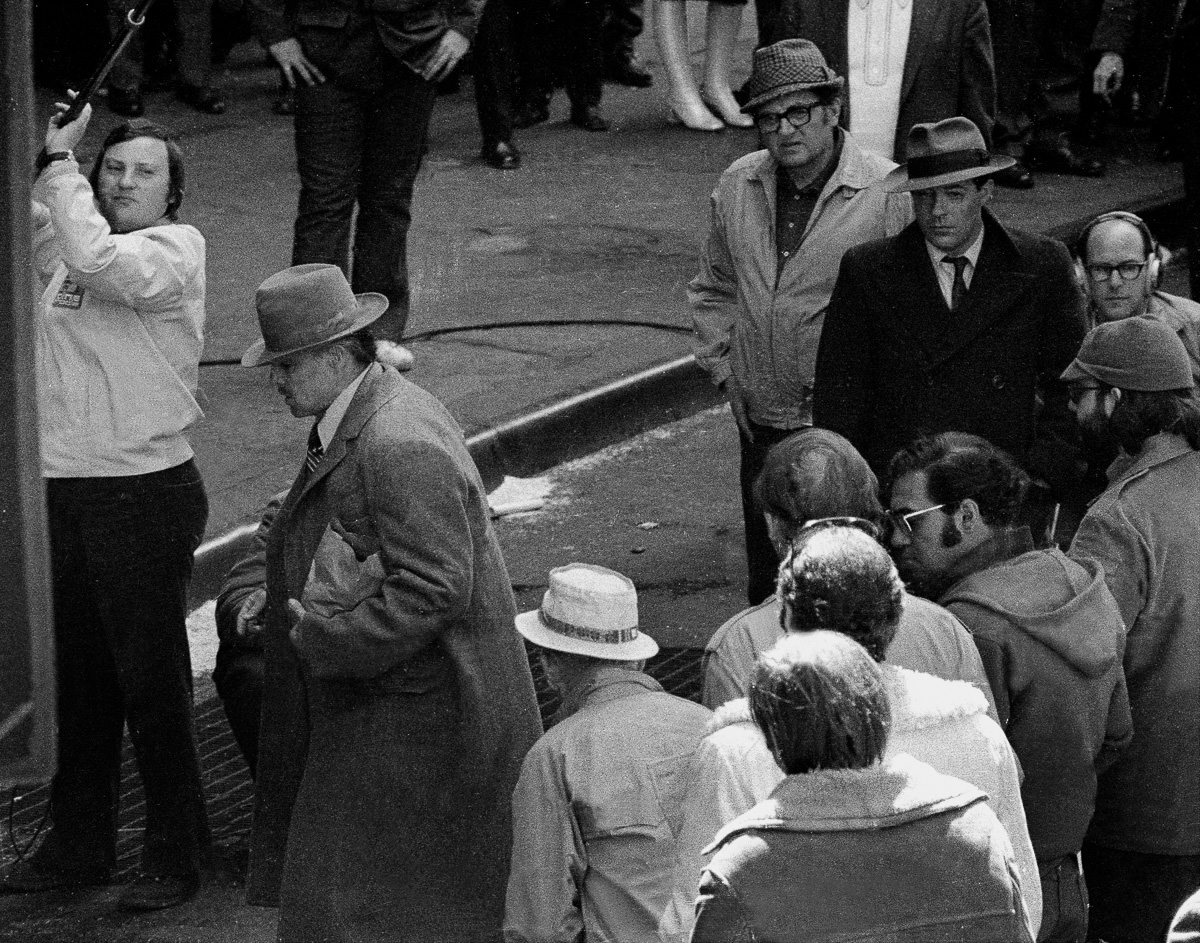 Marlon Brando (Center) Crossing Mott St., Between Grand And Hester Sts.