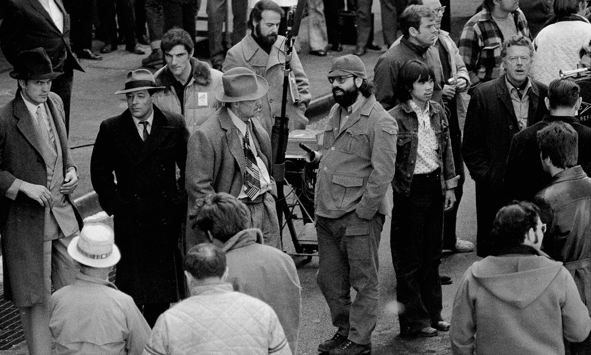 Marlon Brando And Francis Ford Coppola Talks About The Scene Where Marlon Brando Plays Don Corleone In The Movie And Is Gunned Down Outside Genco Olive Oil.