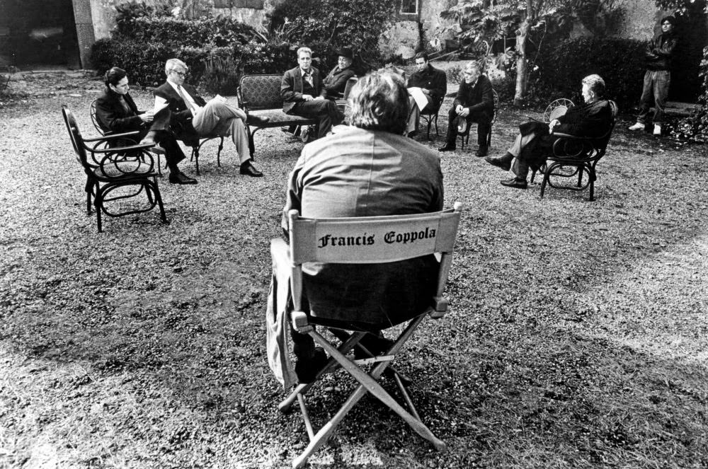 In The Director’s Chair: Francis Ford Coppola Oversees A Script Readthrough For The Godfather Part Iii (1990).