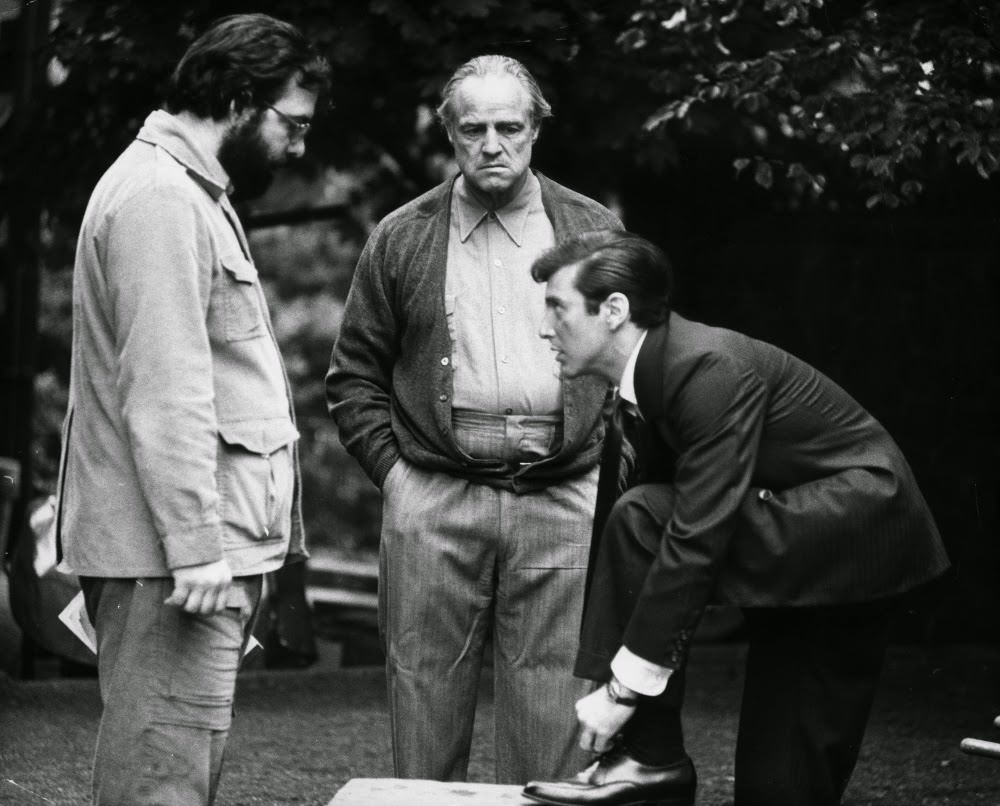 Coppola And Brando With Al Pacino As Michael Corleone, Who Finds Himself Drawn Inexorably Into His Father’s Murky Life Of Organised Crime.