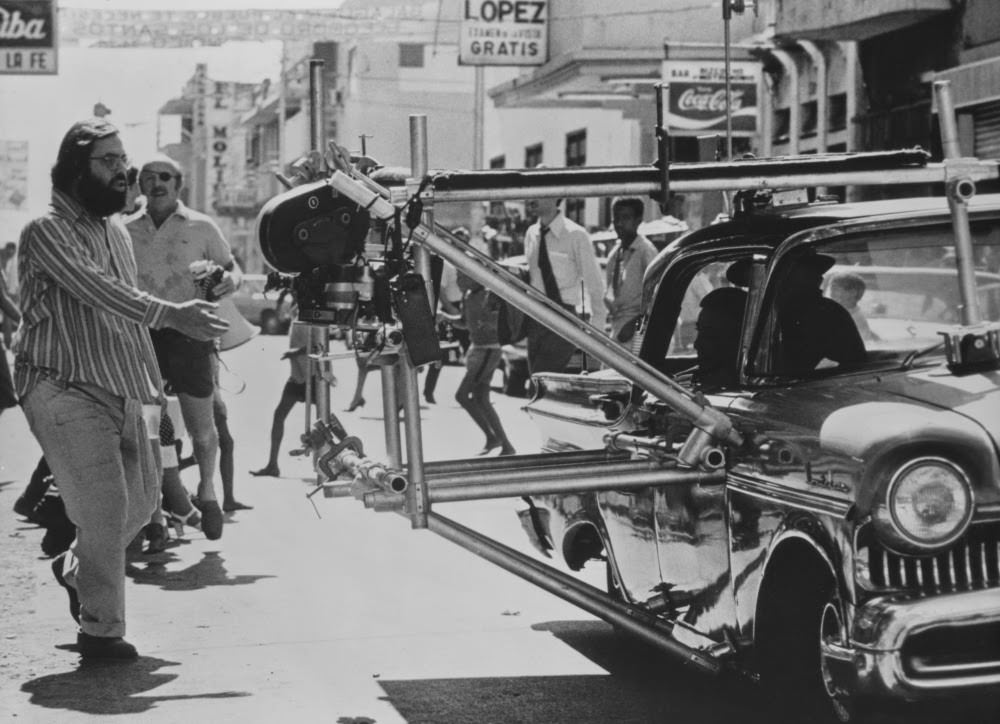 Coppola In Production On A 1950S Street Scene For The Godfather Part Ii.