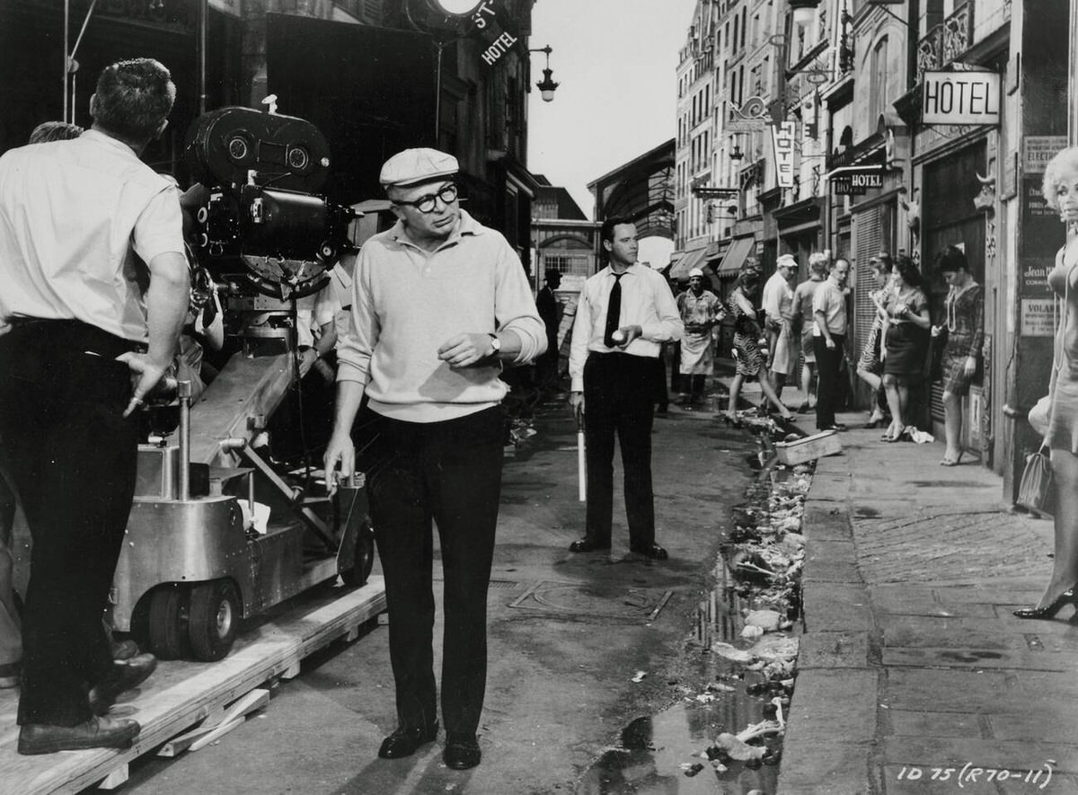 Billy Wilder And Jack Lemmon On Set, Irma La Douce, 1963