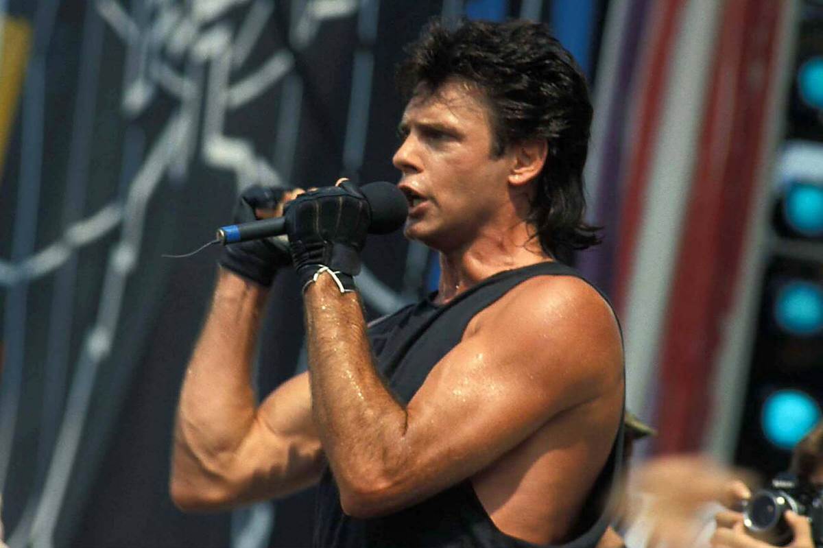 Rick Springfield Performing At Live Aid In Philadelphia, 1985