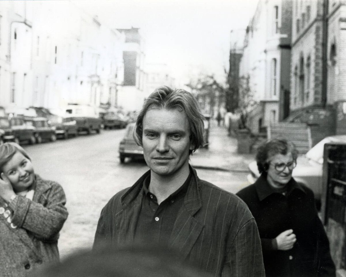 Sting On His Way To Record The First Live Aid Single, 1985