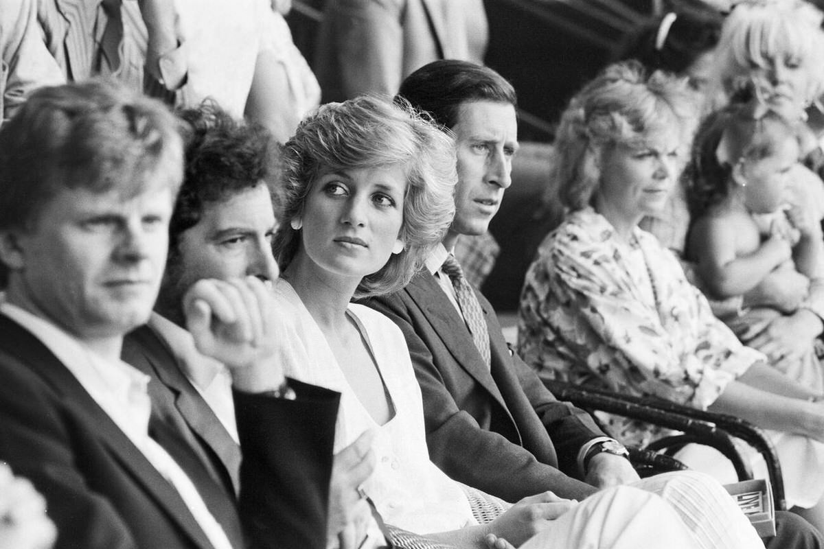 Princess Diana And Prince Charles Watching The Live Aid Concert At Wembley, 1985