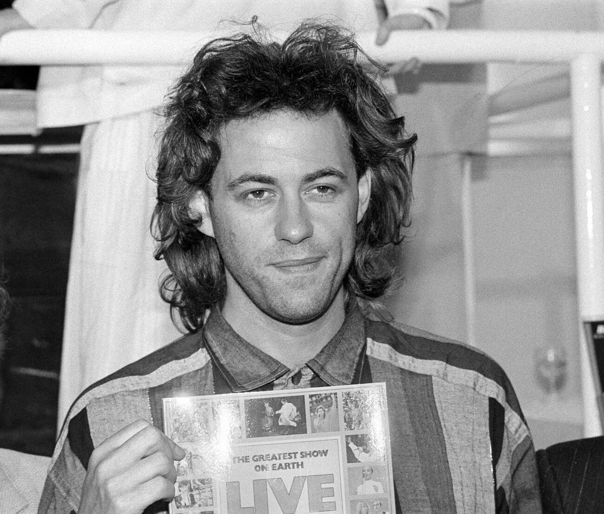 Bob Geldof Promoting The Live Aid Book In London, 1985