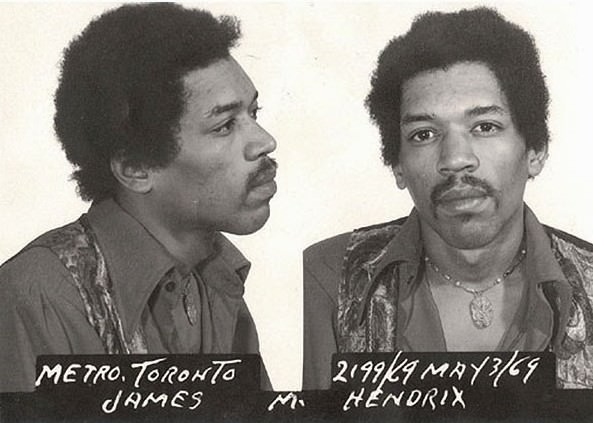 Jimi Hendrix Was Arrested At Toronto International Airport Airport In May 1969 After Customs Inspectors Found Heroin And Hashish In His Luggage. Hendrix, Who Claimed The Drugs Were Slipped Into His Bag By A Fan Without His Knowledge, Was Later Acquitted Of The Charges.